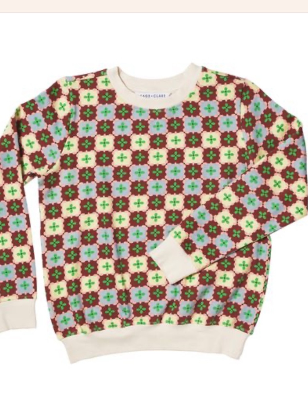 SAGE x CLAIRE Ava Sweater in Cotton Fleece Size AU 6 / US 2 XS NEW